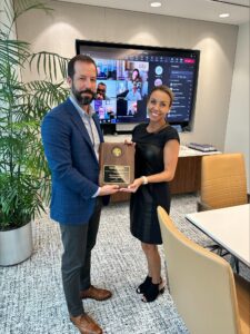 Melissa Strassner awarded Outstanding Service Award